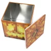 Ukonic Minecraft Jack O'Lantern Tin Storage Box Cube Organizer With Lid | 4 Inches
