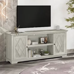 70" Farmhouse Style TV Stand For TVs Up To 78" Off White - Festivo -Cozy Living Deals Store GUEST e134205f 6c61 4f0f b6ec 32c0d7a26593