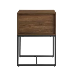 Visconti Boho Slat Pull Down Door Side Table Dark Walnut - Saracina Home -Cozy Living Deals Store GUEST e1729eeb 7a65 4636 908a cabd379b7535