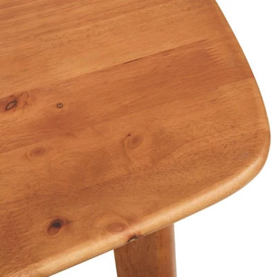 4pc Nettie Mid-Century Modern Dining Set With Bench Walnut/Teal - Buylateral 5 4pc Nettie Mid-Century Modern Dining Set With Bench Walnut/Teal - Buylateral - Image 5