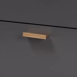 Kelson Wood 2 Door Sideboard Buffet Dark Gray/Gold - Baxton Studio -Cozy Living Deals Store GUEST e21c923d e13a 4d07 8272 1352f3868df9