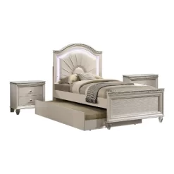 3pc Fosset Bedroom Set With 2 Nightstands Pearl White - HOMES: Inside + Out 7 3pc Fosset Bedroom Set With 2 Nightstands Pearl White - HOMES: Inside + Out -Cozy Living Deals Store GUEST e22e2055 fa25 401d b6db 0f41b831c4cc