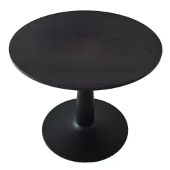 Haven+Edwin 5-Piece Black Round-Shaped Dining Table Set With 4 Upholstered Bouclé Fabric Dining Chair With Black Legs-The Pop Maison -Cozy Living Deals Store GUEST e273e8f1 5eab 4925 9a4d 4730a38853e2