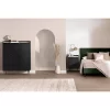Hype Door Chest With 5 Drawers Black Oak/Faux Carrara Marble - South Shore