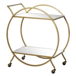 Contemporary Glam Metal Bar Cart - Olivia & May -Cozy Living Deals Store GUEST e29f3581 733d 49be bea1 f4ab41bd6617