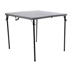 Flash Furniture 2.83-Foot Square Bi-Fold Plastic Folding Table With Carrying Handle 25 Flash Furniture 2.83-Foot Square Bi-Fold Plastic Folding Table With Carrying Handle -Cozy Living Deals Store GUEST e2b68e00 27b1 48c1 b1a5 946f16f157a0