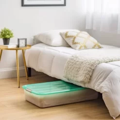 IRIS 50qt Underbed Storage Bin With Buckle Latches