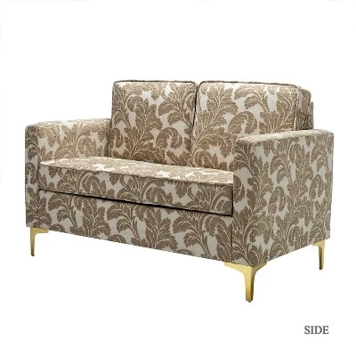 Eldoria Sofa Loveseat With Gold Stainless Leg | Karat Home 15 Eldoria Sofa Loveseat With Gold Stainless Leg | Karat Home - Image 15