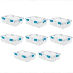 Sterilite Multipurpose Plastic Under-Bed Storage Tote Bins With Secure Gasket Latching Lids For Home Organization -Cozy Living Deals Store GUEST e37f4e84 7eb0 4633 963c eb69c97af911