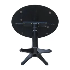 Sandon Round Dual Drop Leaf Pedestal Table Black - International Concepts 15 Sandon Round Dual Drop Leaf Pedestal Table Black - International Concepts -Cozy Living Deals Store GUEST e3b36778 30a2 4126 b95e c3ea5534662f