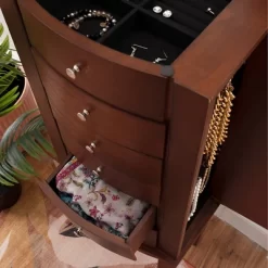 Francesca Jewelry Armoire Merlot Brown - Powell Company -Cozy Living Deals Store GUEST e4330204 dbf1 448e 8fe9 b29cda1df4c6