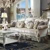 84" Picardy Li Fabric Sofa Antique Pearl - Acme Furniture