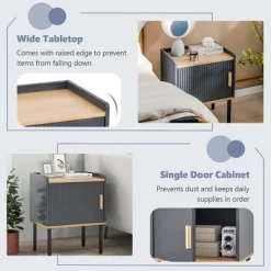 Costway Nightstand Bedside End Table With Door Cabinet For Living Room Bedroom -Cozy Living Deals Store GUEST e44a205d f2d8 42c4 bca2 dea97445d3c2