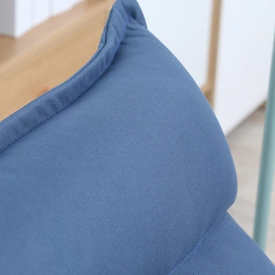 HOMCOM Swivel Floor Chair With Back Support, Microfiber Adjustable Video Gaming Chair For Reading, Lounging, Meditating, Blue 5 HOMCOM Swivel Floor Chair With Back Support, Microfiber Adjustable Video Gaming Chair For Reading, Lounging, Meditating, Blue - Image 5