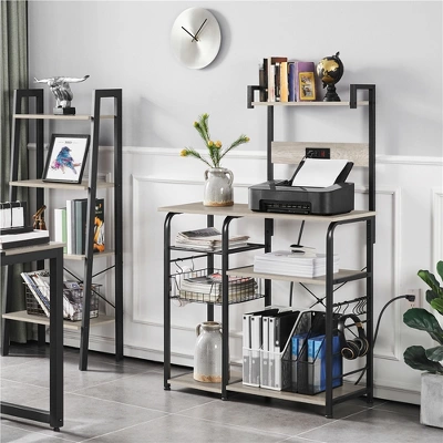 Yaheetech 4-Tier 55" Kitchen Baker's Rack With Power Outlet 1 Yaheetech 4-Tier 55" Kitchen Baker's Rack With Power Outlet