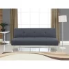 Sorenson Convertible Futon Sofa Bed Charcoal - Serta