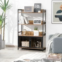 Costway 3-Tier Baker's Rack Industrial Kitchen Microwave Oven Stand W/Storage Cabinet -Cozy Living Deals Store GUEST e4d222b2 353b 4a43 9c21 600afccb22e9