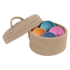 Colonial Mills Peek-A-Boo Basket And Lid - Tan 8 Colonial Mills Peek-A-Boo Basket And Lid - Tan -Cozy Living Deals Store GUEST e55d88ae 8ce5 4758 80b9 71d63a571369