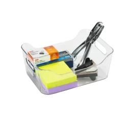 Simplify 7.68" X 5.12" X 3.15" 3pk Small Storage Tote With Handles Clear -Cozy Living Deals Store GUEST e5cff6bf a5ef 4db8 96f5 8204394afc9e