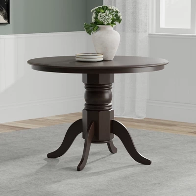 Glenwillow Home 42" Round Pedestal Dining Table + Spindle Back Dining Chairs Dining Set 1 Glenwillow Home 42" Round Pedestal Dining Table + Spindle Back Dining Chairs Dining Set