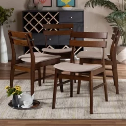 Set Of 4 Devlin Upholstered Wood Dining Chairs - Baxton Studio 8 Set Of 4 Devlin Upholstered Wood Dining Chairs - Baxton Studio -Cozy Living Deals Store GUEST e67ff401 d037 400e a609 fd2996c28938