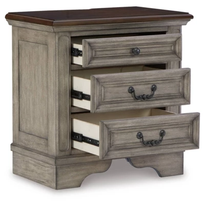 Lodenbay Nightstand Black/Gray - Signature Design By Ashley 2 Lodenbay Nightstand Black/Gray - Signature Design By Ashley - Image 2