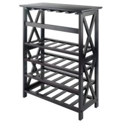 Rio 24 Bottles Wine Rack Wood/Espresso - Winsome -Cozy Living Deals Store GUEST e7818ae6 2fca 4c51 8433 411e390440ee