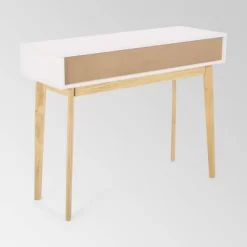 Pickford Mid-Century Modern 2 Drawer Console Table Matte White - Christopher Knight Home -Cozy Living Deals Store GUEST e7aee704 cdfa 44cb 9e35 9549f54e049f
