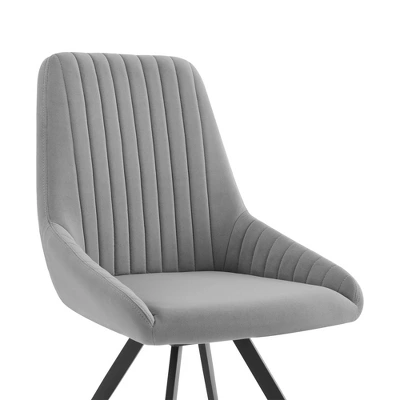 7pc Andes And Alison Rectangular Dining Set Gray - Armen Living 6 7pc Andes And Alison Rectangular Dining Set Gray - Armen Living - Image 6