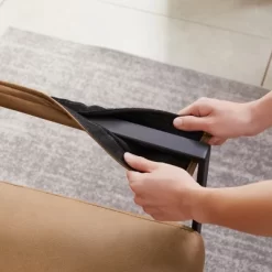 PU Leather Metal Frame Armchair With Non-slip Adsorption Feet And Back Cushion - ModernLuxe -Cozy Living Deals Store GUEST e7fbb1b2 e9db 4213 abca 1bd2e42413d2