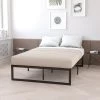 Emma And Oliver 14" Platform Bed Frame & 12" Mattress In A Box - No Box Spring Required