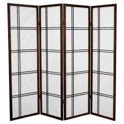 5 Ft. Tall Double Cross Shoji Screen (4 Panels) - Oriental Furniture -Cozy Living Deals Store GUEST e9e27bc5 1f4c 4c0c b7d9 22f448174228