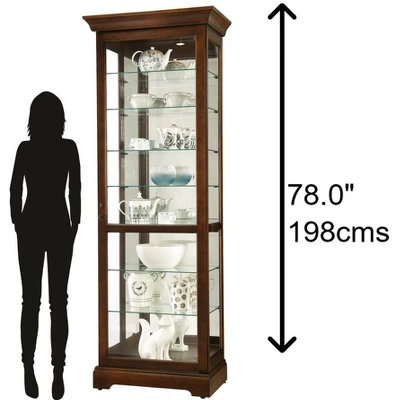 Howard Miller 680658 Howard Miller Chesterbrook Curio Cabinet 680658 Cherry Bordeaux 2 Howard Miller 680658 Howard Miller Chesterbrook Curio Cabinet 680658 Cherry Bordeaux - Image 2