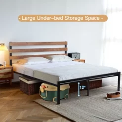 Costway Twin Size Metal Platform Bed Frame Mattress Foundation Wooden Headboard 14 Costway Twin Size Metal Platform Bed Frame Mattress Foundation Wooden Headboard -Cozy Living Deals Store GUEST ea07d125 0927 4787 81a3 9f8f1b51a377