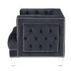 64" Ansario Sofa Charcoal Velvet - Acme Furniture