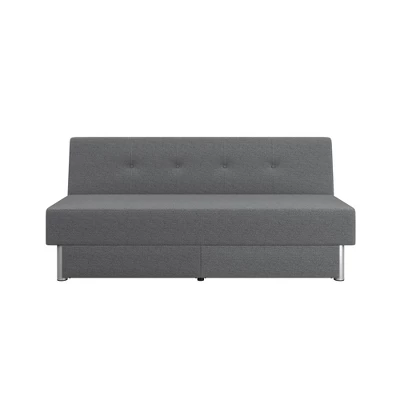 Wilton Dream Convertible Futon Sofa Bed Charcoal - Serta 4 Wilton Dream Convertible Futon Sofa Bed Charcoal - Serta - Image 4