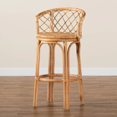 Orchard Rattan Barstool Natural/Brown - Bali & Pari 7 Orchard Rattan Barstool Natural/Brown - Bali & Pari - Image 7