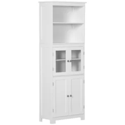 HOMCOM 63" Small Buffet With Hutch, 4-Door Kitchen Pantry, Freestanding Storage Cabinet With Adjustable Shelf For Dining Room, Living Room, White 7 HOMCOM 63" Small Buffet With Hutch, 4-Door Kitchen Pantry, Freestanding Storage Cabinet With Adjustable Shelf For Dining Room, Living Room, White -Cozy Living Deals Store GUEST eb0a63d4 8d00 455e a90f 1a4c1e4ea1b4