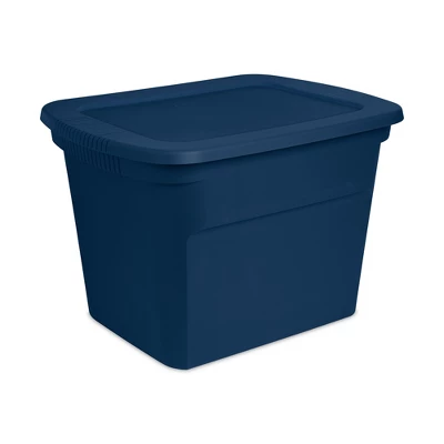 Sterilite 18 Gal Stackable Storage Box Container W/ Handle 1 Sterilite 18 Gal Stackable Storage Box Container W/ Handle