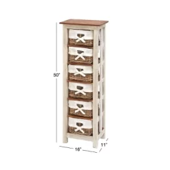 Farmhouse Mahogany Rectangular Storage Unit White - Olivia & May -Cozy Living Deals Store GUEST eb4d9c6c b8ec 4ec9 9dcc 2753788bfe88