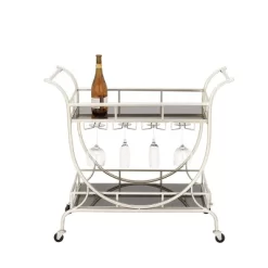 Modern 2 Tier Cart Silver - Olivia & May 12 Modern 2 Tier Cart Silver - Olivia & May -Cozy Living Deals Store GUEST eb7ff501 4754 48b8 989e 9cdc9f7cf6ec