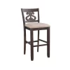 2pc 30" Stanford Swirl Back Barstool Set Smokey Walnut - Picket House Furnishings