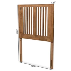 Twin Harena Wood Headboard Walnut - Baxton Studio -Cozy Living Deals Store GUEST eb9eb27d a280 4a45 87f3 dea954b8c0a0