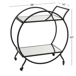 Contemporary Glam Metal Bar Cart - Olivia & May -Cozy Living Deals Store GUEST ebe6f16d a123 4e7d acac cd69a6cfa4ef