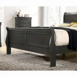 3pc Sliver Sleigh Bed With 2 Nightstands - HOMES: Inside + Out -Cozy Living Deals Store GUEST ecdd75cb cabe 4291 9b4f 132befe1592e