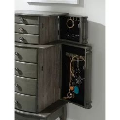 Sedalia Jewelry Armoire Gray - Powell Company -Cozy Living Deals Store GUEST ecf8382d cbf0 4e74 bcbd 7a93b9b07229