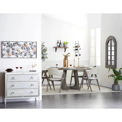 Industrial Metal Wall Wine Rack Black - Olivia & May 5 Industrial Metal Wall Wine Rack Black - Olivia & May - Image 5