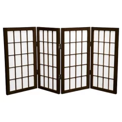 2 Ft. Tall Desktop Window Pane Shoji Screen (4 Panels) - Oriental Furniture -Cozy Living Deals Store GUEST eda52749 b346 43bd 85ef 0012c6d74406