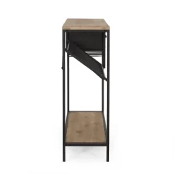 Boster Boho Industrial 8 Bottle Wine Rack Console Table With Storage Natural/Black - Christopher Knight Home -Cozy Living Deals Store GUEST eda9a973 74d4 475f bff8 845bd19e98a6