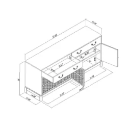 Brandeis Woven TV Stand For TVs Up To 60" Brown - Threshold™ Designed With Studio McGee -Cozy Living Deals Store GUEST edcf4db2 26a4 444b ba42 cd73d8a812f3